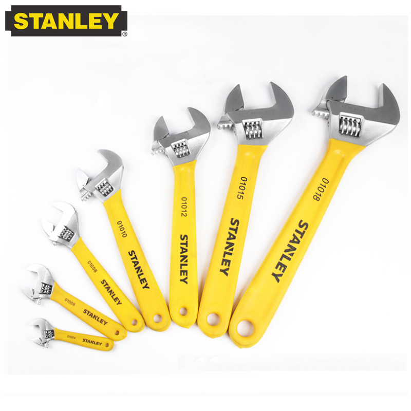 Power Tools Stanley - Stanley 4/6/8/10/12/15/18 Inch Adjustable Wrench Multifunctional