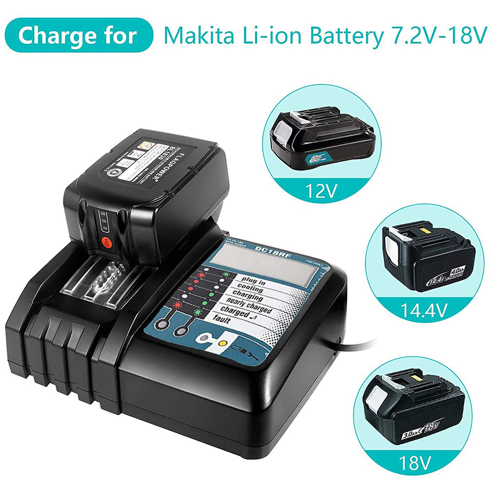 Power Tools Uk - DC18RF 3A Battery Charger for Li-ion