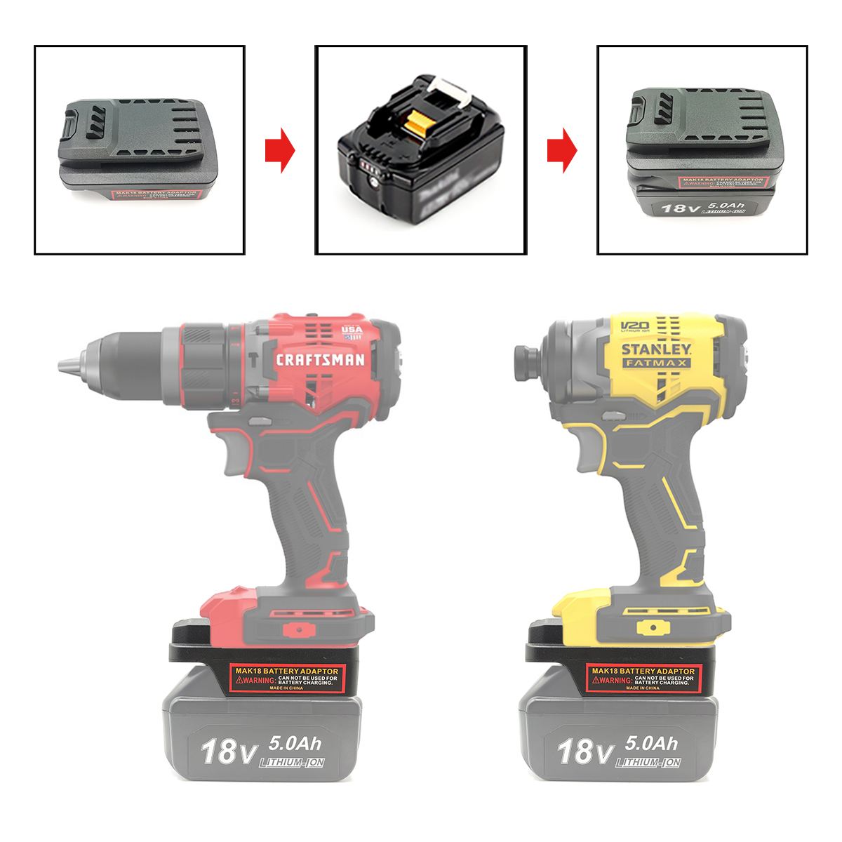Battery Adapter Converter for  - Power Tools Stanley 评论和价格