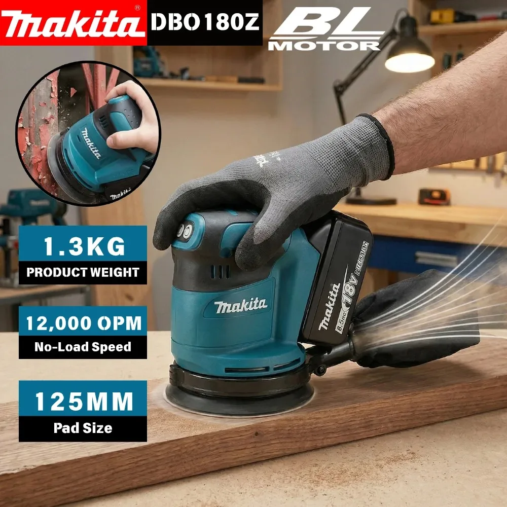 Makita DBO180 Rechargeable Dis - Random Orbital Sander 评论和价格