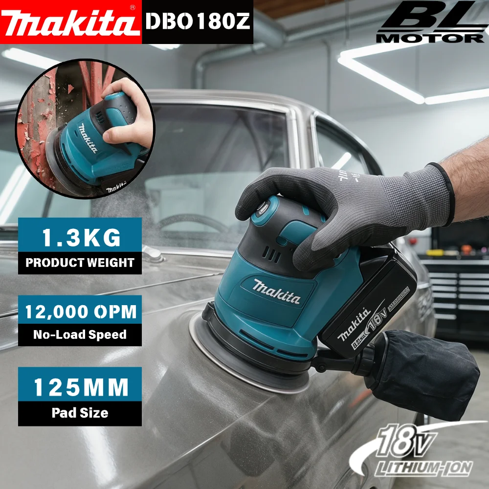 Makita DBO180 Rechargeable Dis - Random Orbital Sander 评论和价格
