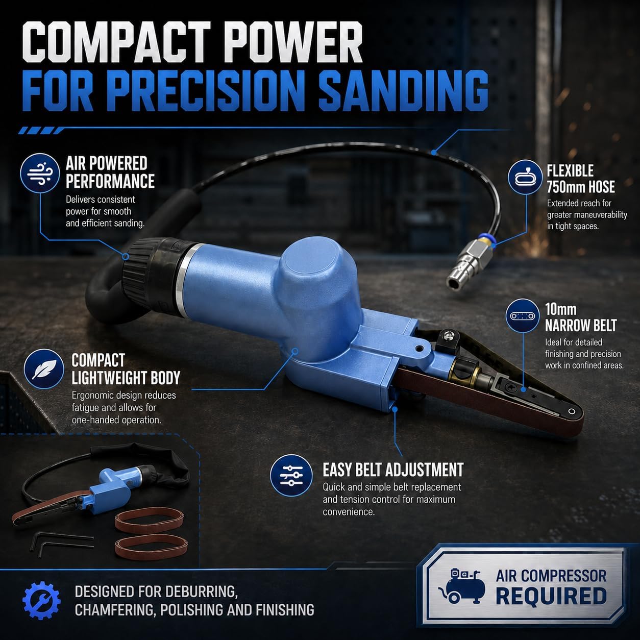 WILIN Pneumatic Finger Belt Sa - Detail Sander Corner 评论和价格