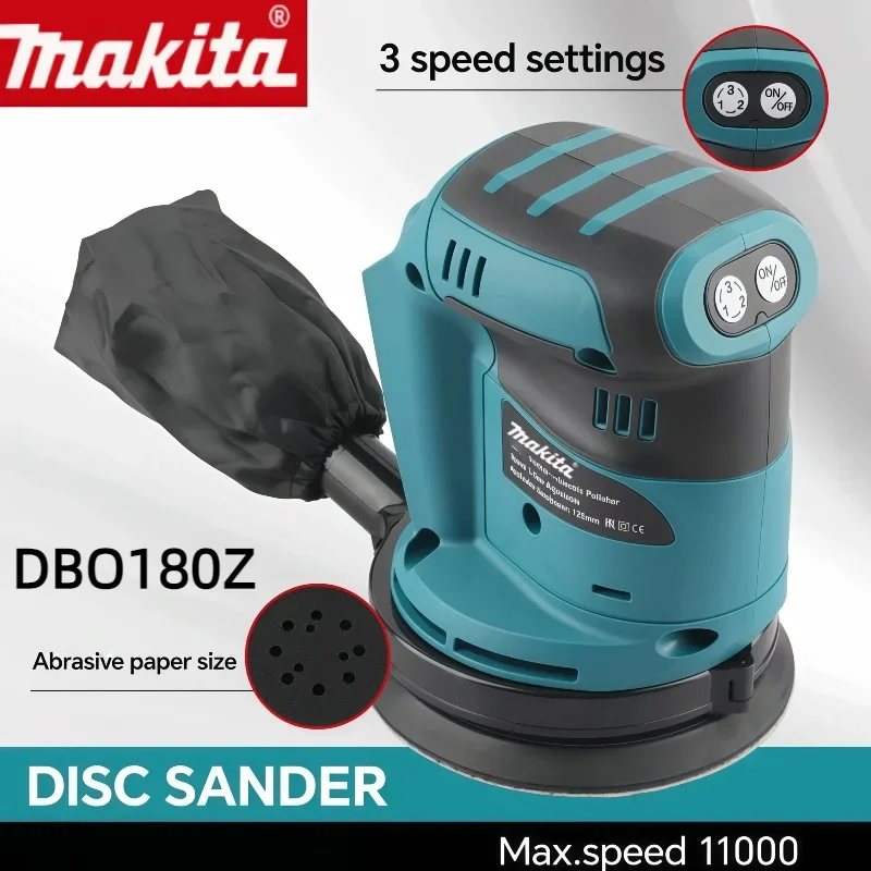 Makita DBO180Z 18V Brushless C - Random Orbital Sander 评论和价格