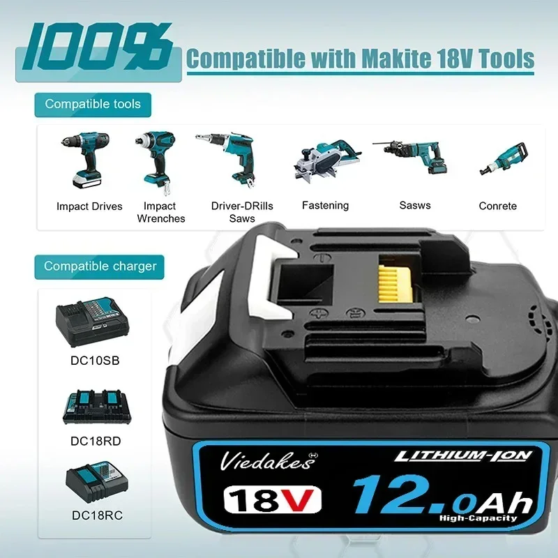 For Makita 18V Rechargeable Ba - Power Tools Kit Set 评论和价格