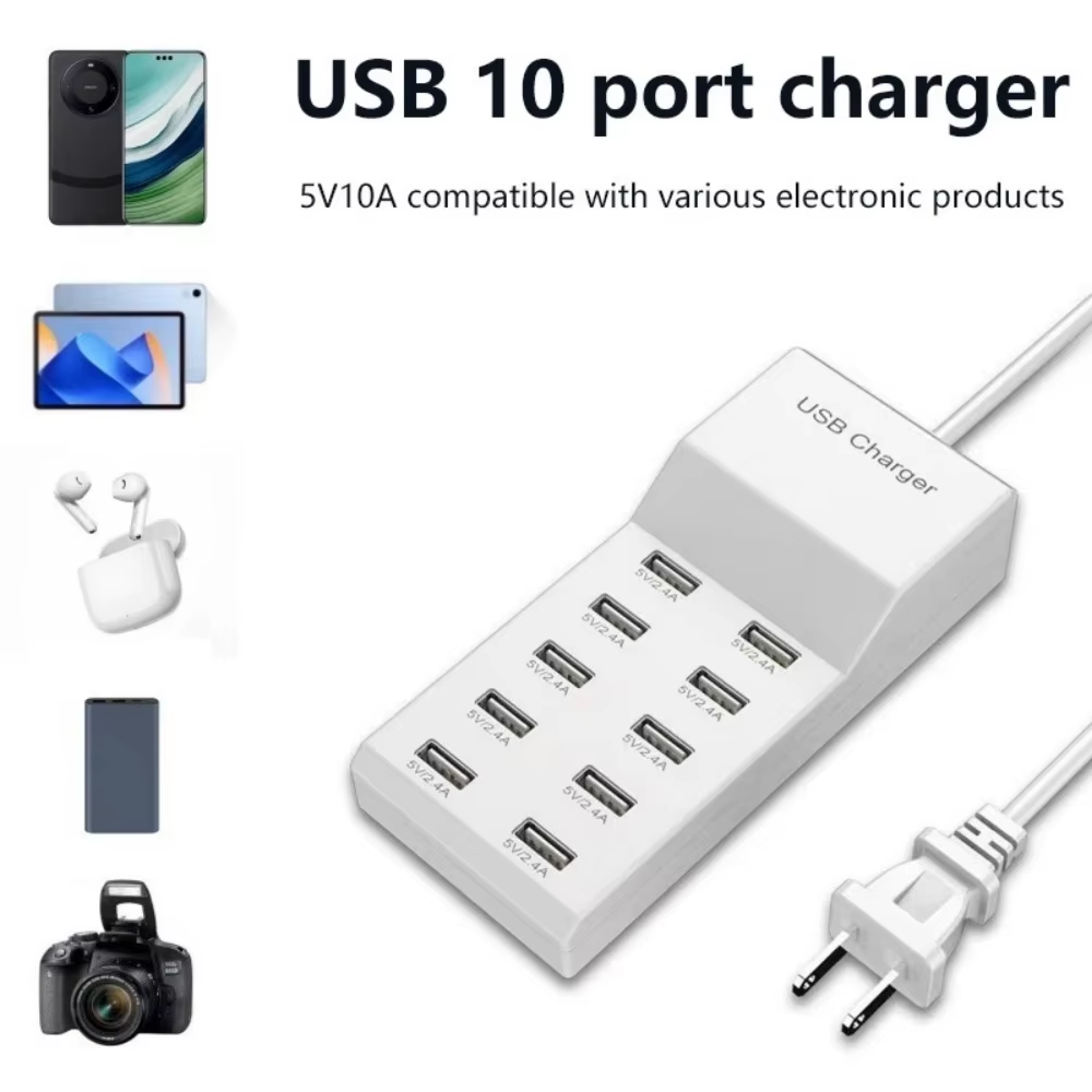 10 Ports USB Hub Fast Charger  - Power Tools Uk 评论和价格