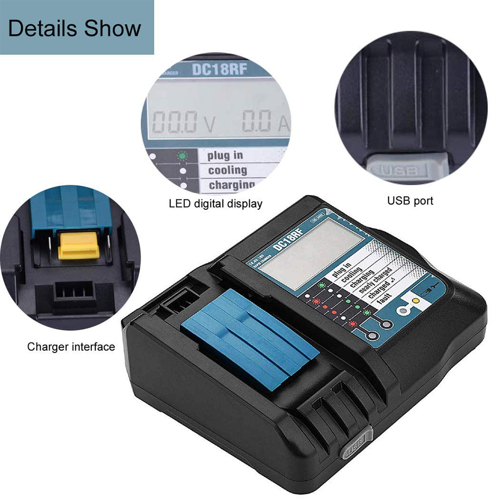 DC18RF 3A Battery Charger for  - Power Tools Uk 评论和价格