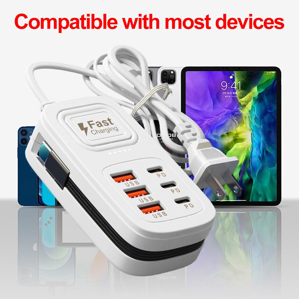 6 Port USB Fast Charger Power  - Power Tools Uk 评论和价格