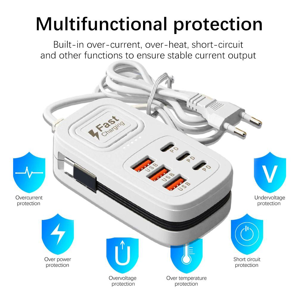 6 Port USB Fast Charger Power  - Power Tools Uk 评论和价格