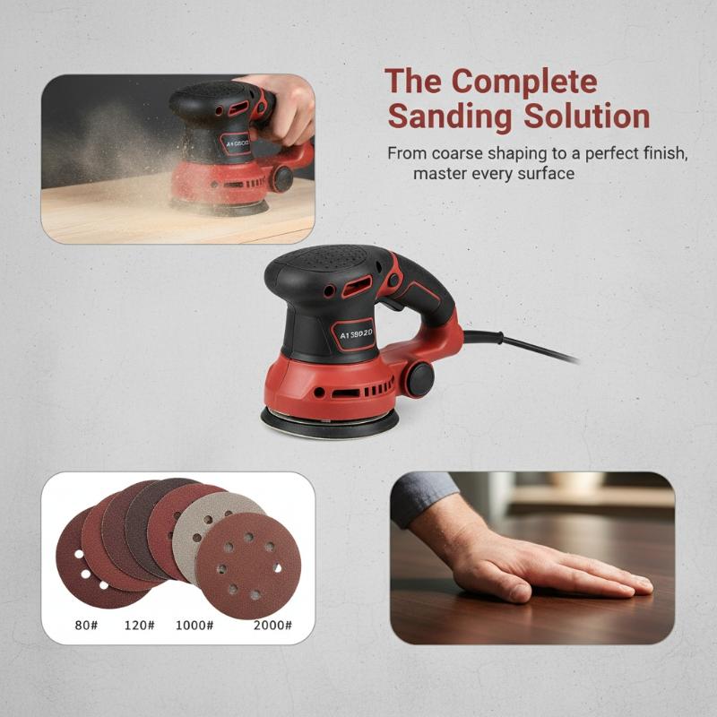 100PCS Sanding Discs 8 Hole Ho - Random Orbital Sander 评论和价格