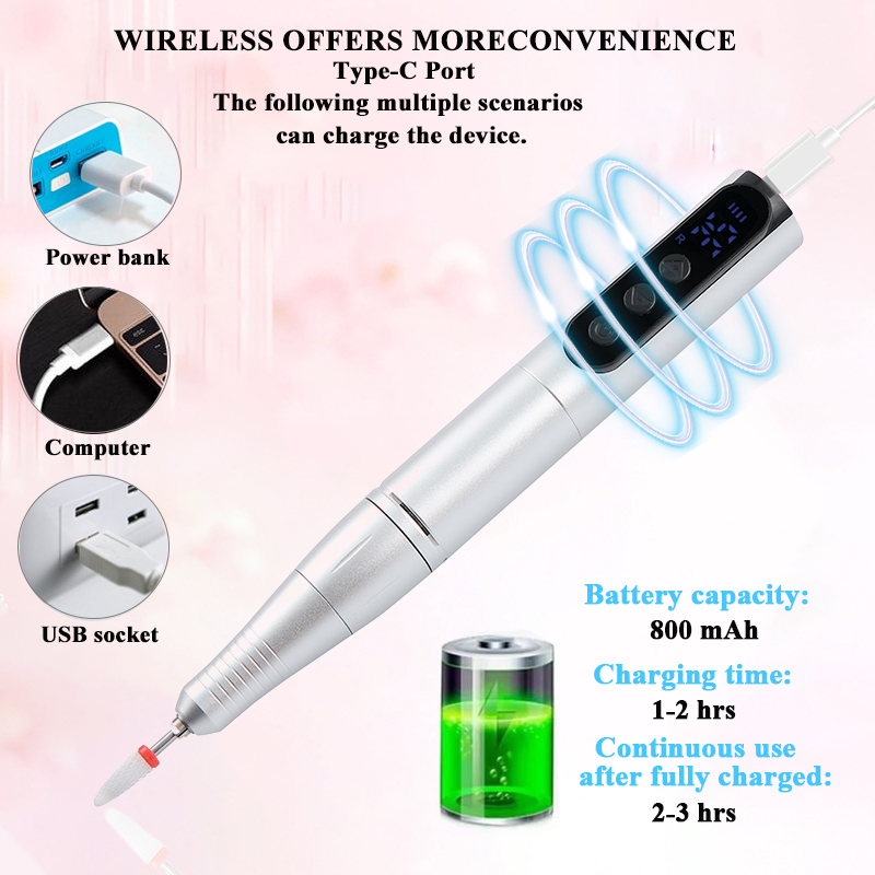 Wireless 35000RPM Nail Drill P - Combo Power Tools 评论和价格
